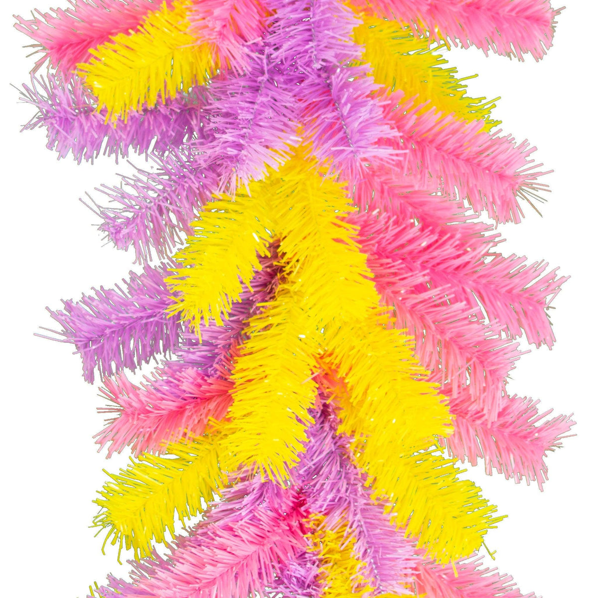 Lee Display's brand new 6ft Easter Tinsel Brush Garland is made in the USA on sale now from leedisplay.com