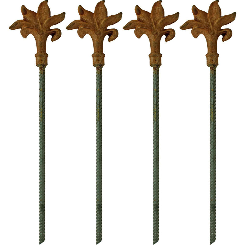 Fleur-De-Lis Garden Hose Stake Guides - Lee Display
