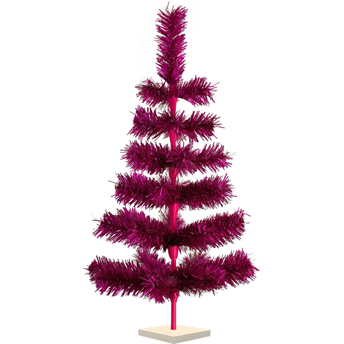 Fuchsia Tinsel Christmas Tree - Lee Display