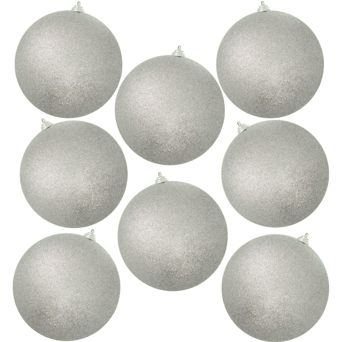 Buy Matte Silver Ball Ornaments Shatterproof Plastic from Lee Display 50mm