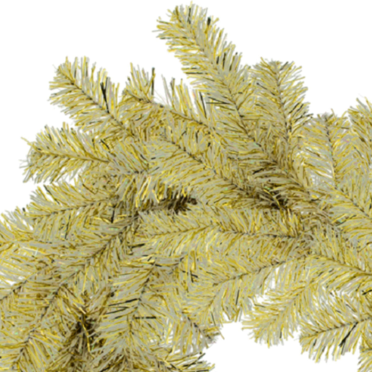 Shop for Lee Display's brand new 6FT Shiny Gold and Metallic Silver Tinsel Brush Garlands on sale at leedisplay.com.  Middle