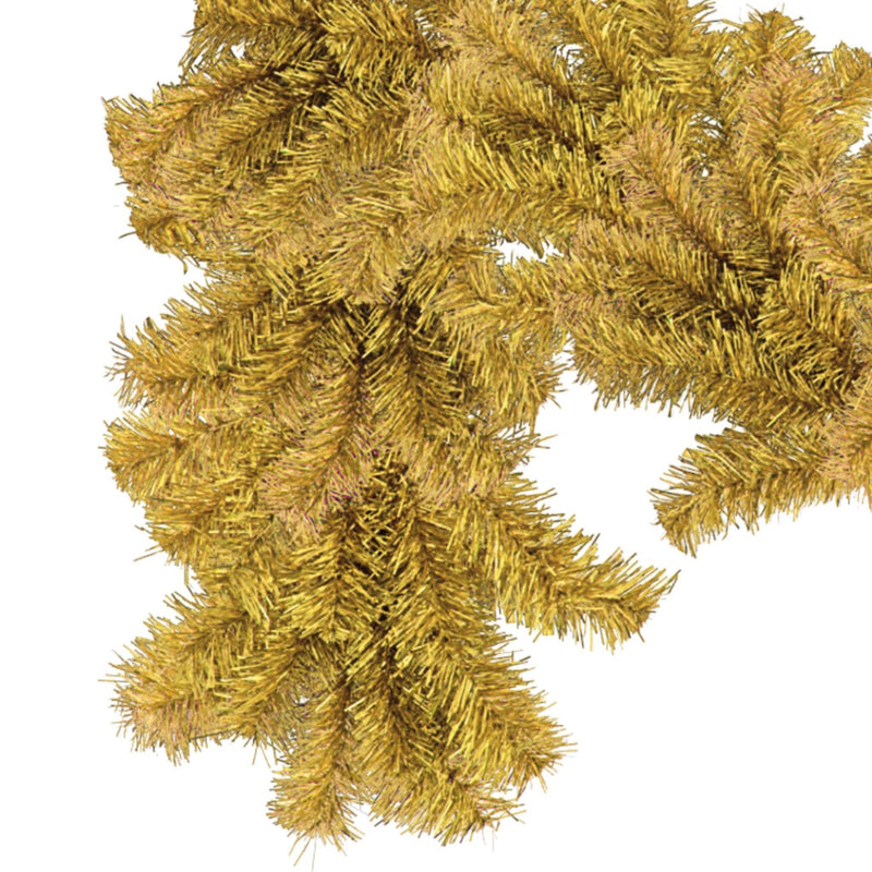 Shop for Lee Display's brand new 6FT Shiny Gold Tinsel Brush Garlands on sale at leedisplay.com.  End with wire
