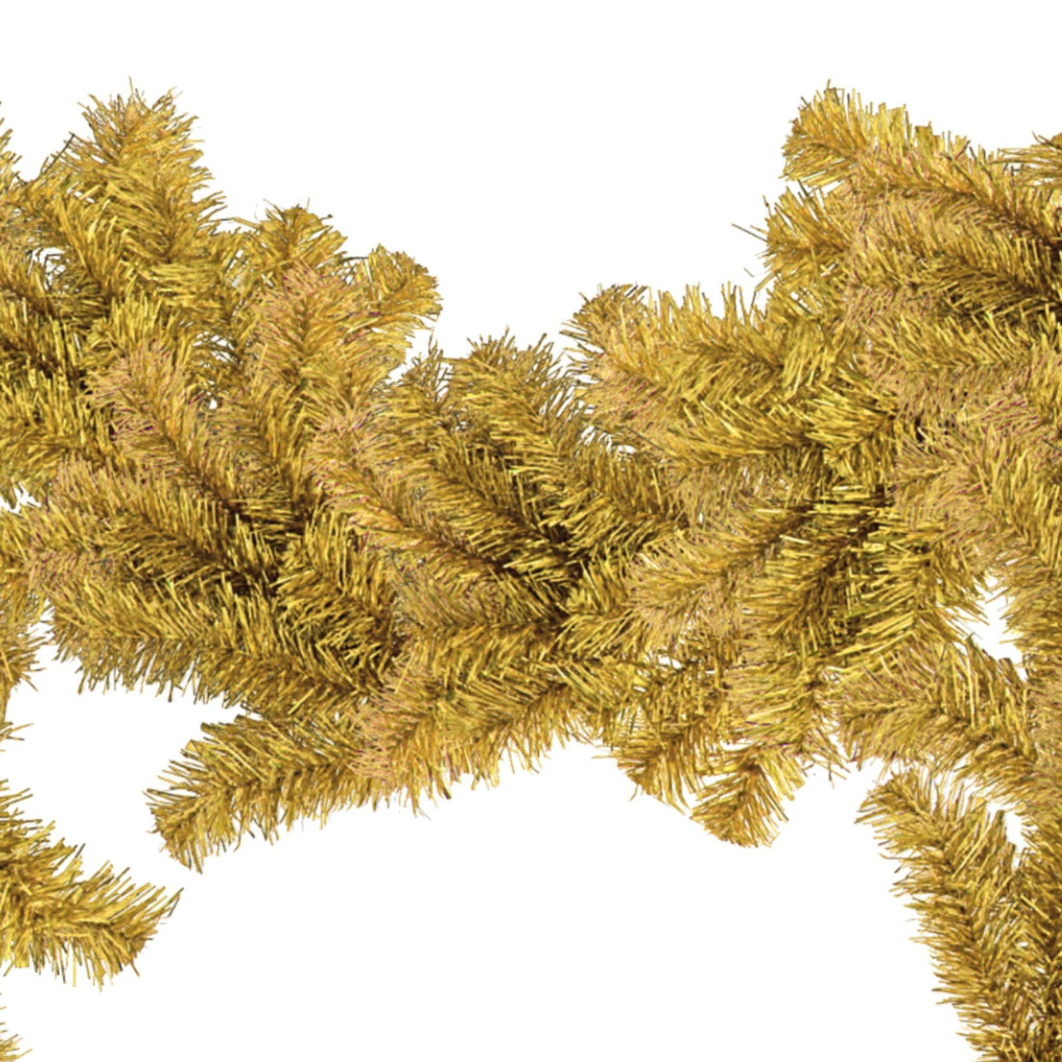 Shop for Lee Display's brand new 6FT Shiny Gold Tinsel Brush Garlands on sale at leedisplay.com.  Middle