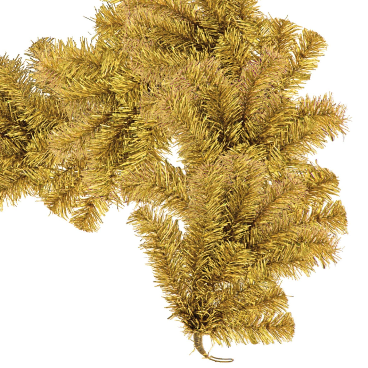 Shop for Lee Display's brand new 6FT Shiny Gold Tinsel Brush Garlands on sale at leedisplay.com.  End section with wire