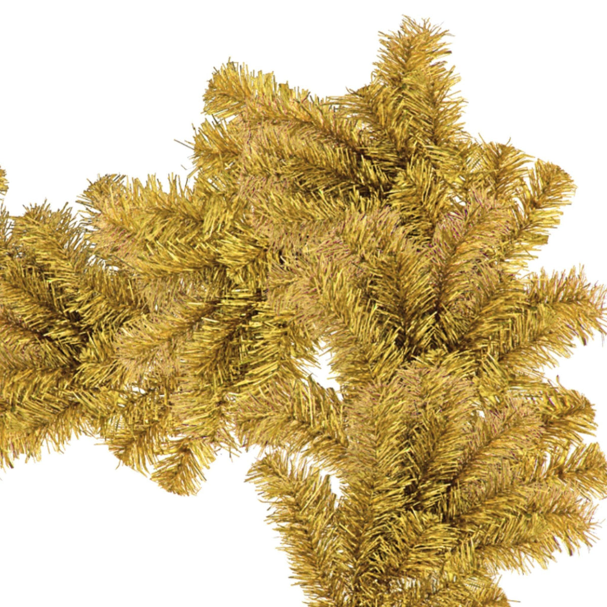 Shop for Lee Display's brand new 6FT Shiny Gold Tinsel Brush Garlands on sale at leedisplay.com.  Middle section