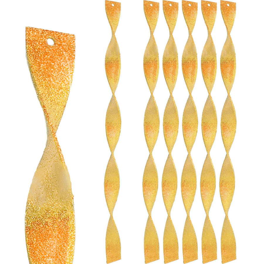 Gold Glitter Icicle Finials - Lee Display