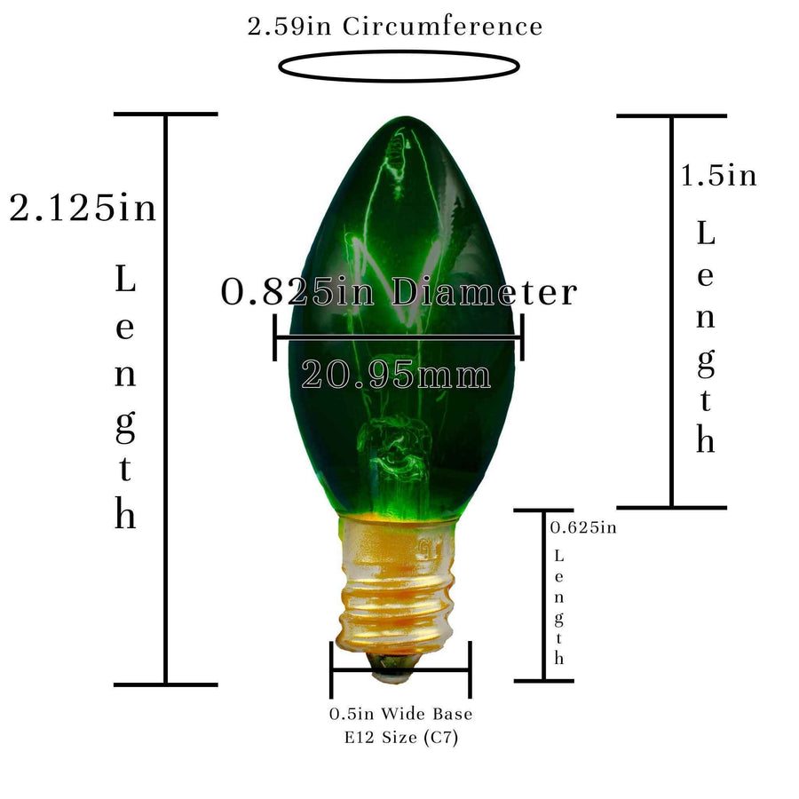 Green Light Bulbs - Lee Display
