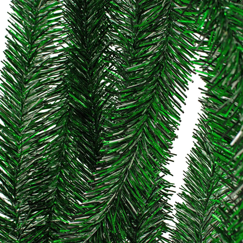 Green, Silver, & Black Tinsel Garland - Lee Display