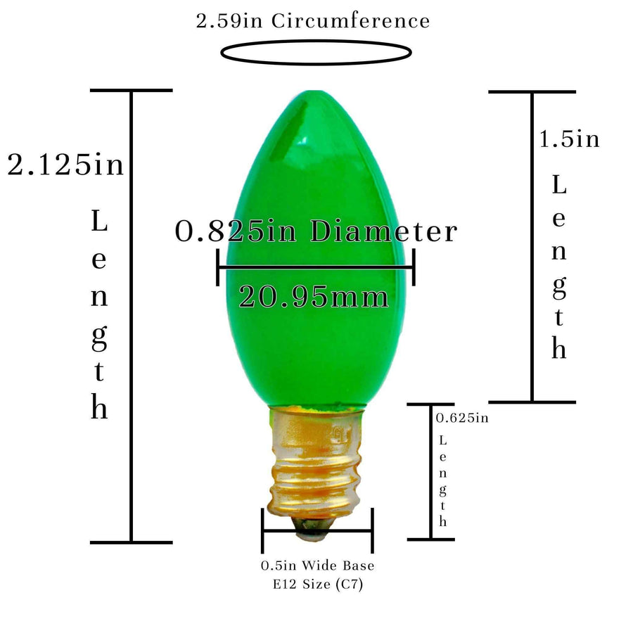 Green Solid Ceramic Lights - Lee Display