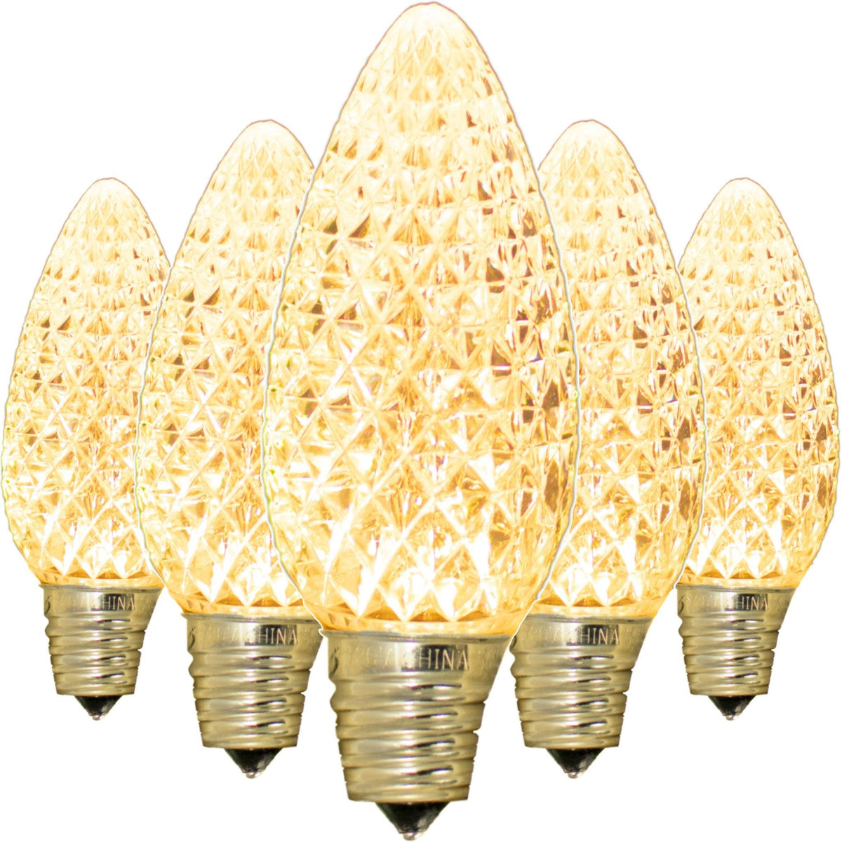 Shop Lee Display for C9 LED Faceted Sun Warm White Light Bulbs Sold in the box of 25. 0.6 Watts 120 Volts UV Protected & Waterproof Bulbs Outdoor Commercial Quality Use