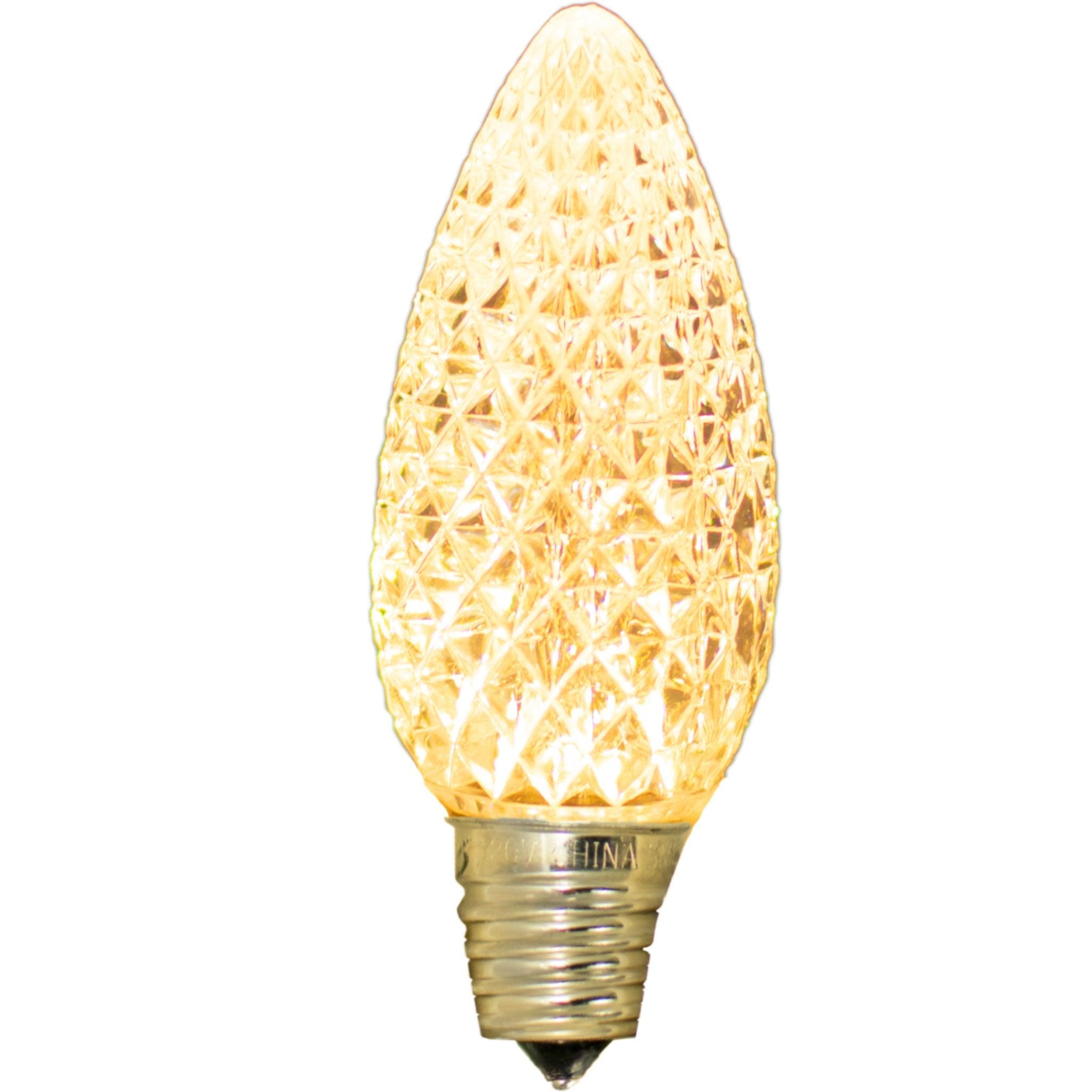 C7/C9 LED Faceted Sun Warm White Light Bulbs