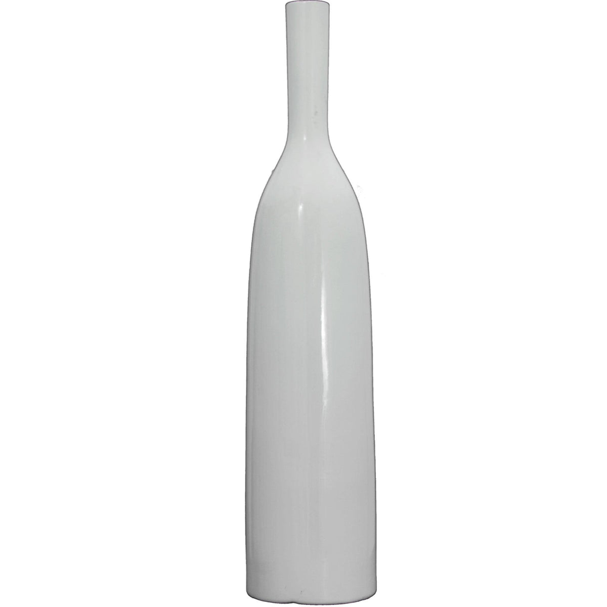 Lee Display's brand new Long Neck Ceramic Vase sold in high gloss white finish on sale at leedisplay.com
