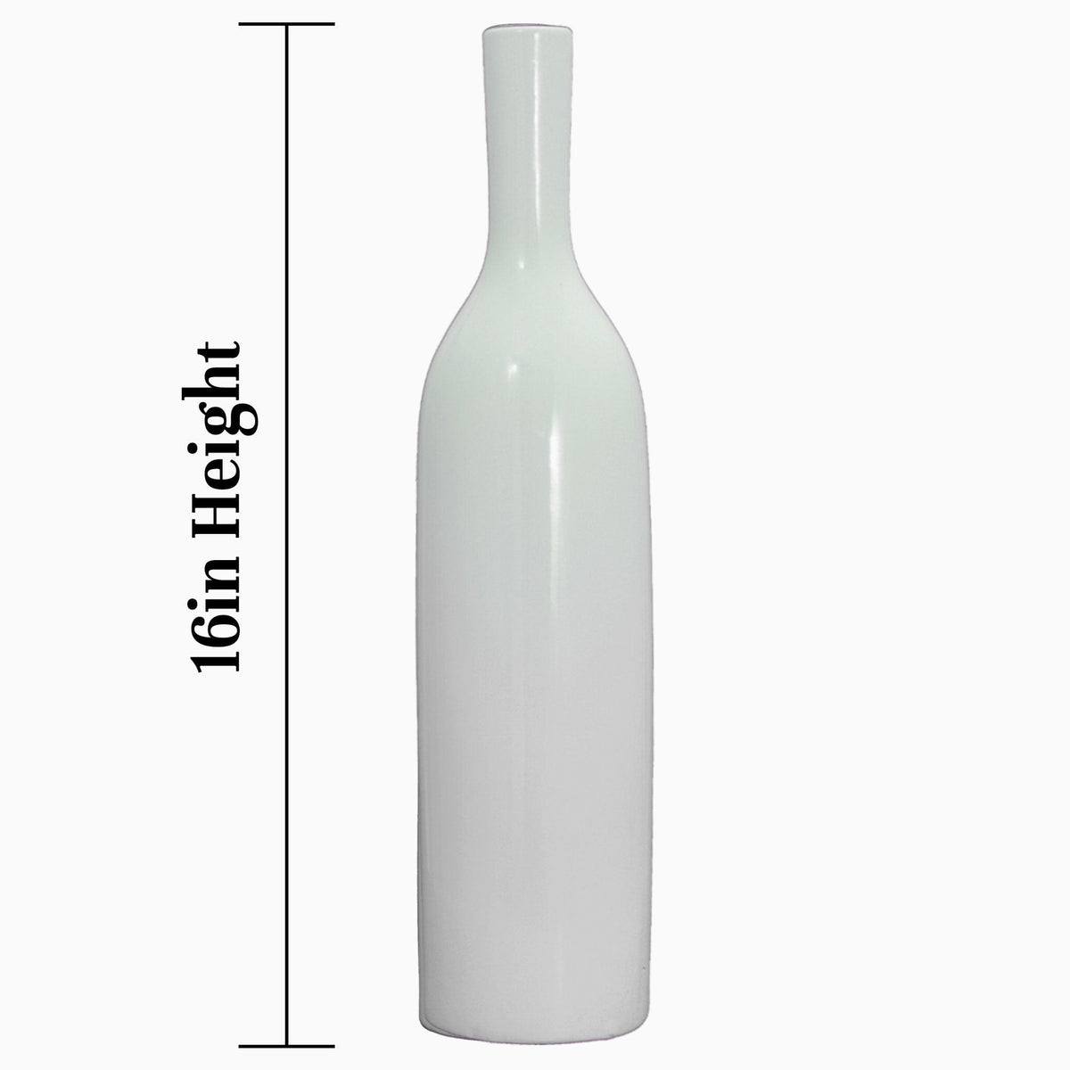 Lee Display's brand new Long Neck Ceramic Vase sold in high gloss white finish on sale at leedisplay.com