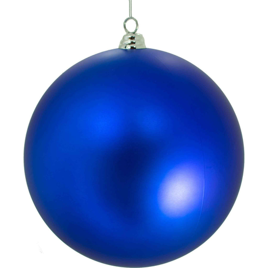 Matte Blue Ball Ornaments - Lee Display