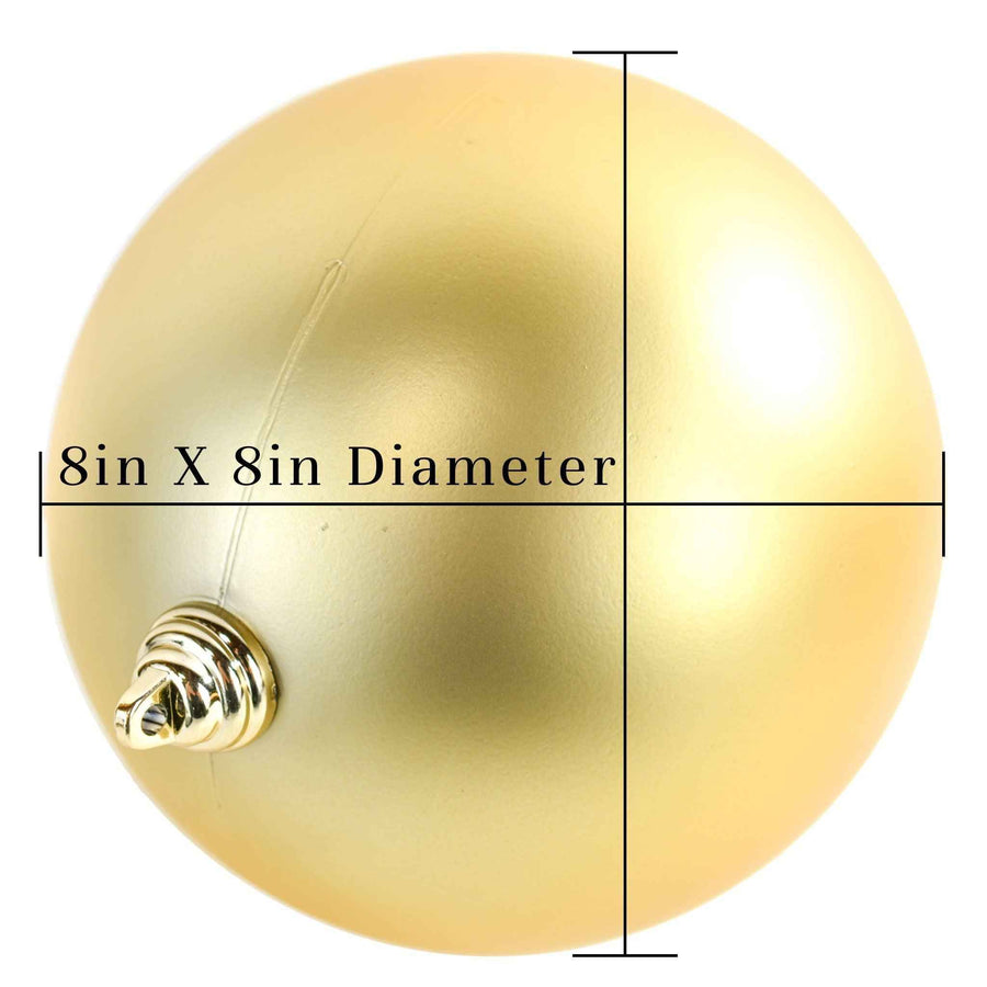Matte Gold Ball Ornaments - Lee Display