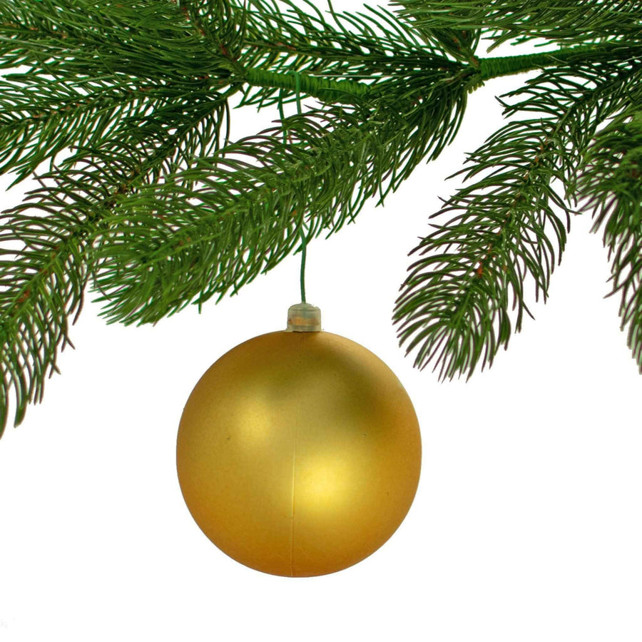 Matte Gold Ball Ornaments - Lee Display