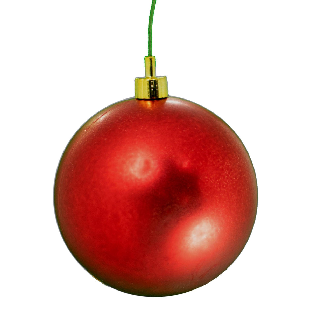 6 Red Matte Ball Ornament