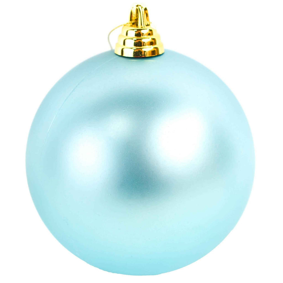 Matte Teal Ball Ornaments - Lee Display