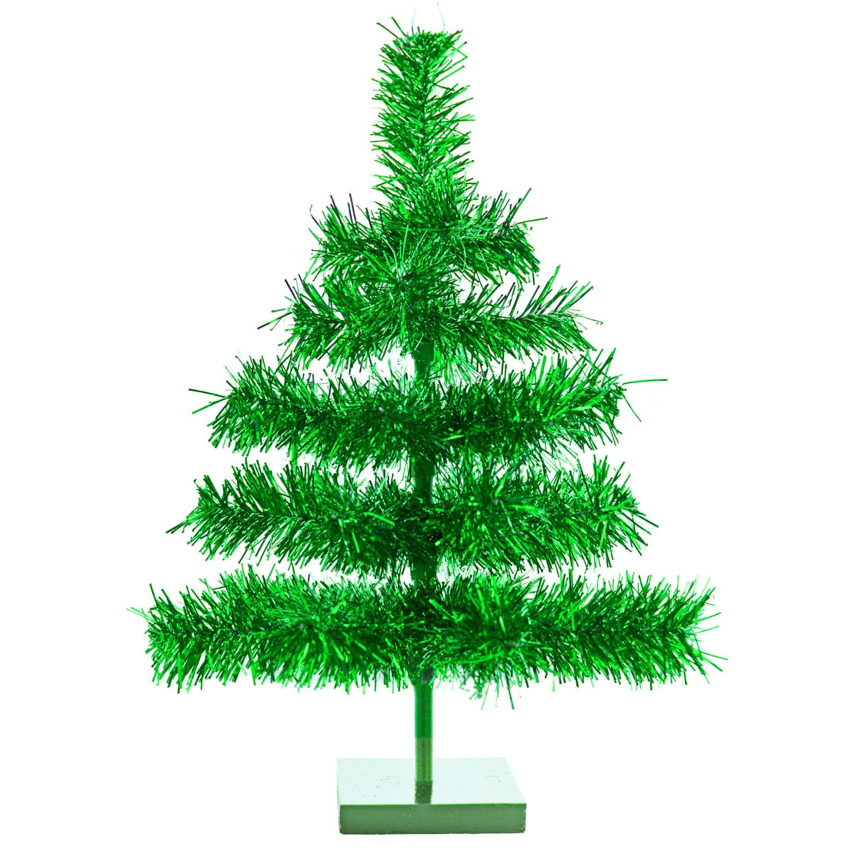 18in Metallic Green Tinsel Christmas Tree on sale at leedisplay.com