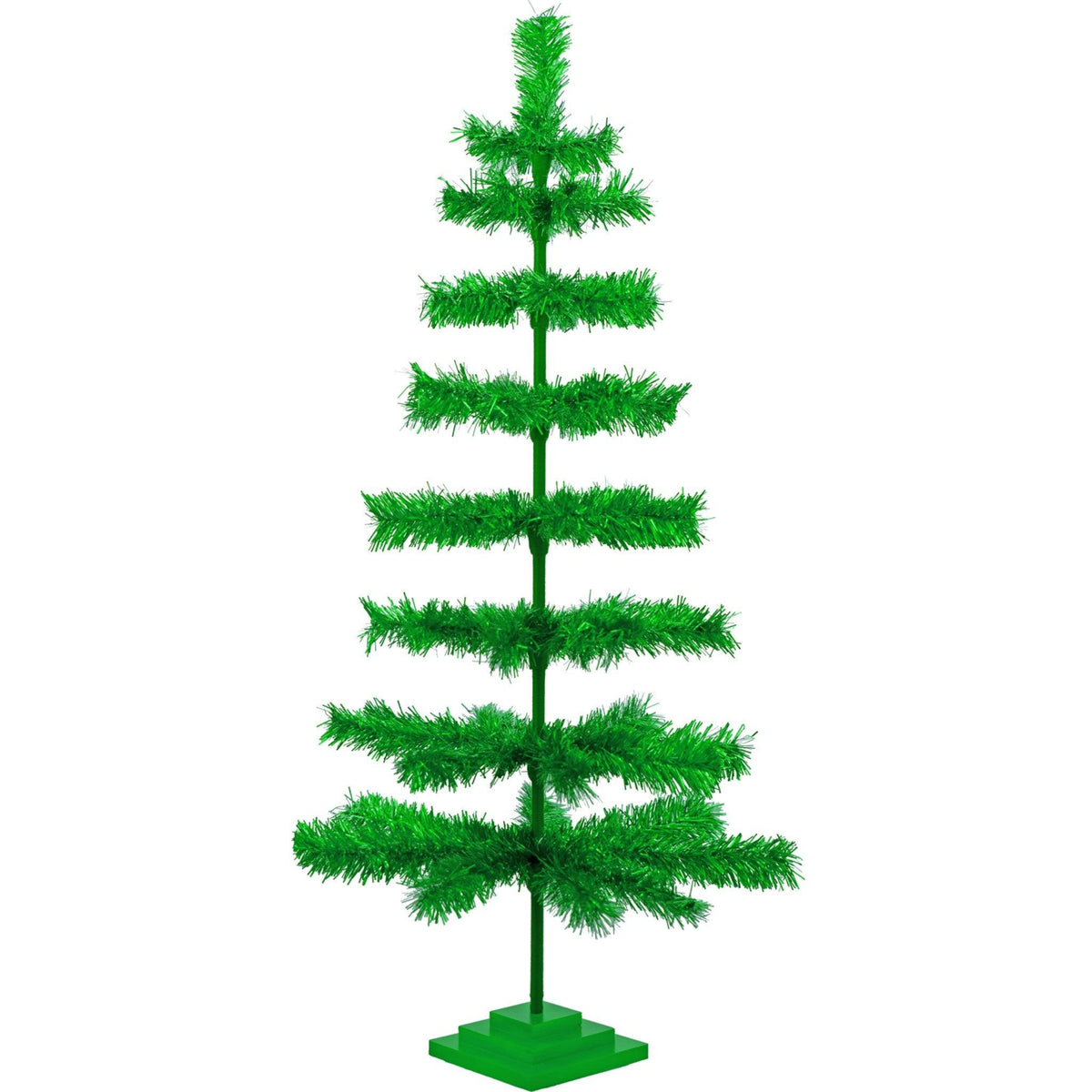 48in Metallic Green Tinsel Christmas Tree on sale at leedisplay.com