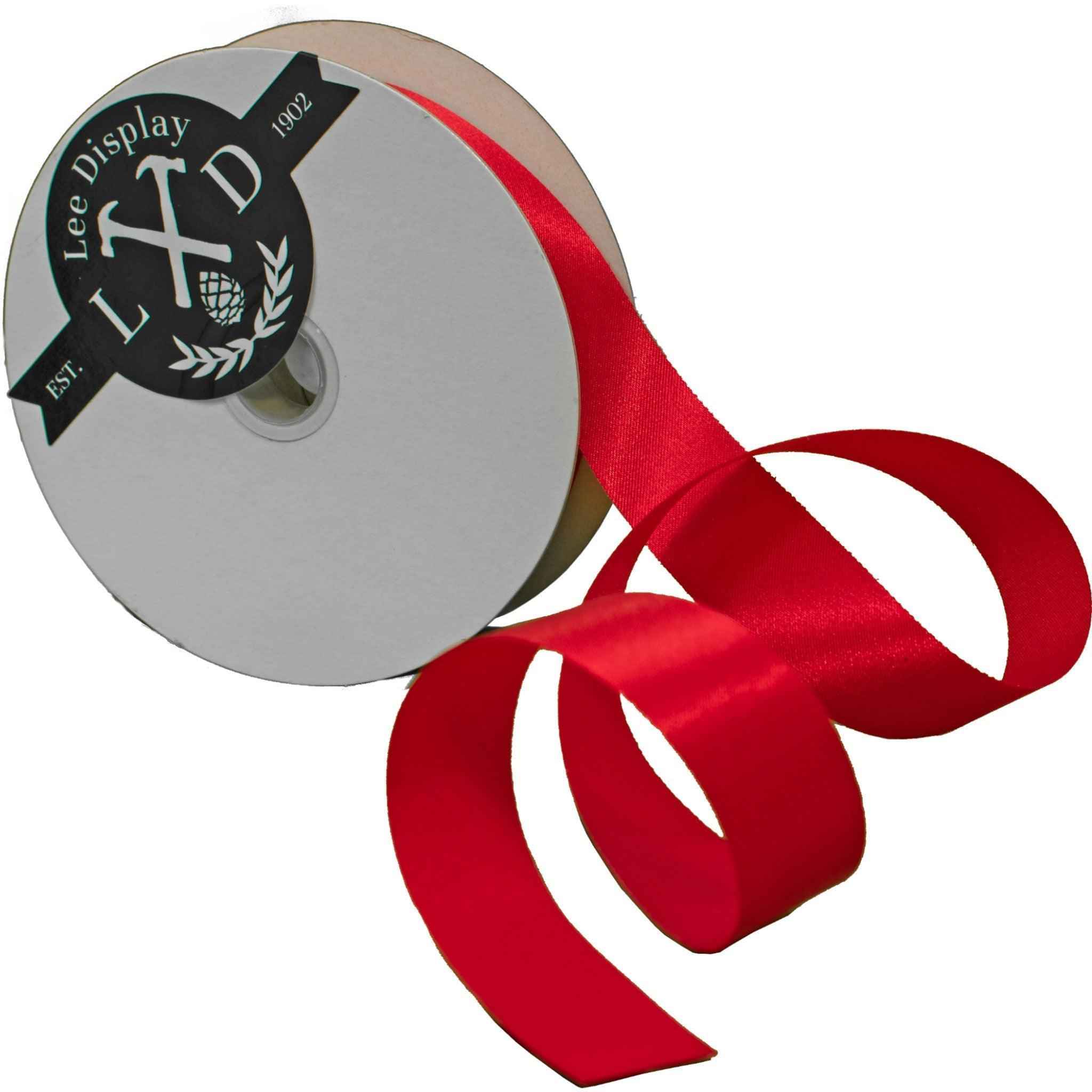 Metallic Red Ribbon Traditional Classic Christmas Decorating Fabric ...