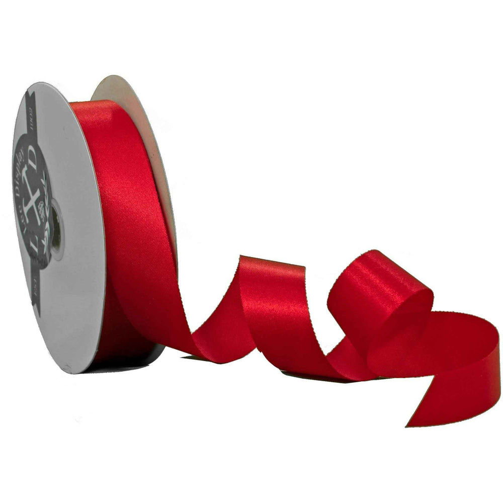 Metallic Red Ribbon Traditional Classic Christmas Decorating Fabric ...