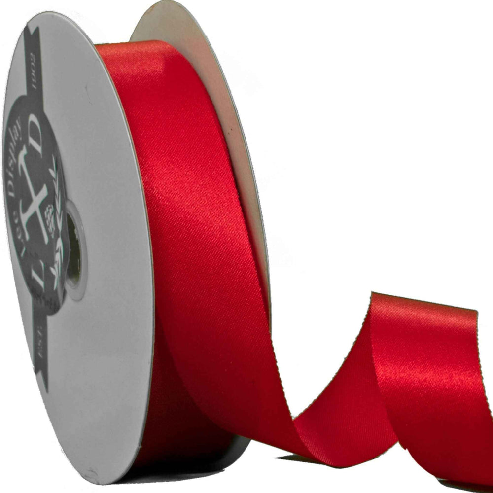 Metallic Red Ribbon Traditional Classic Christmas Decorating Fabric ...