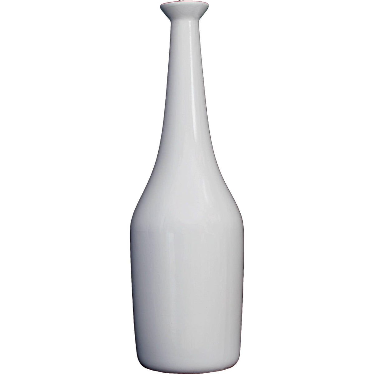Lee Display's brand new Milk Bottle Shaped Ceramic Vase comes in a high gloss white finish on sale at leedisplay.com