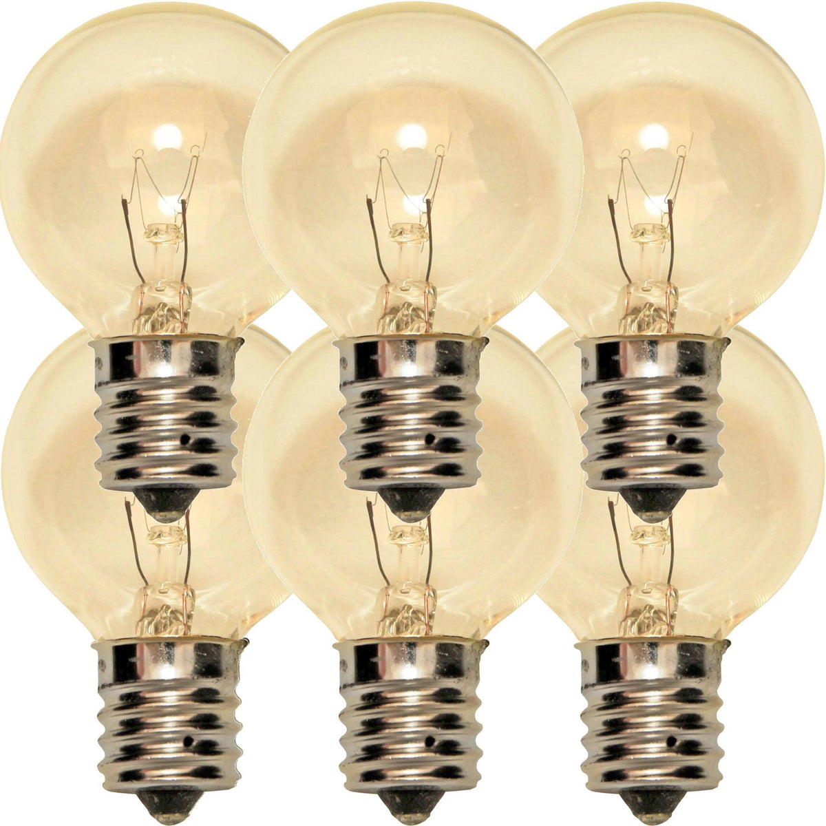 1 Box of 25 of brand new transparent Multi-Color G40 Globe Light Bulbs Replace your old bulbs today at leedisplay.com