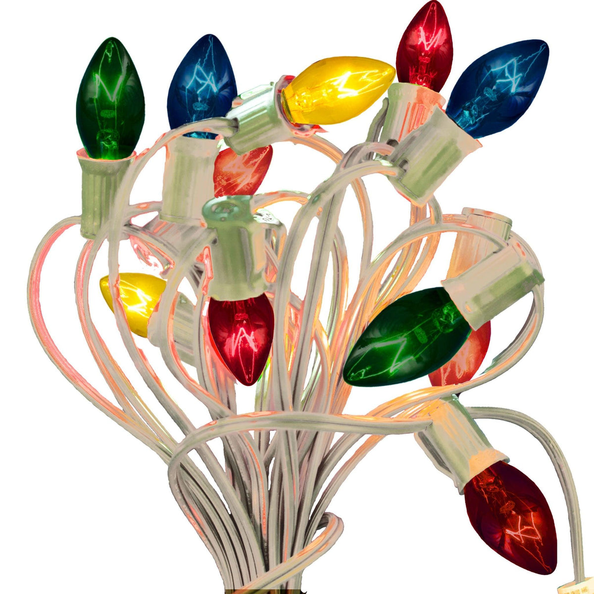 Lee Display's Classic C7/C9 Candelabra Multi-Color Christmas Light Bulbs on sale now from leedisplay.com