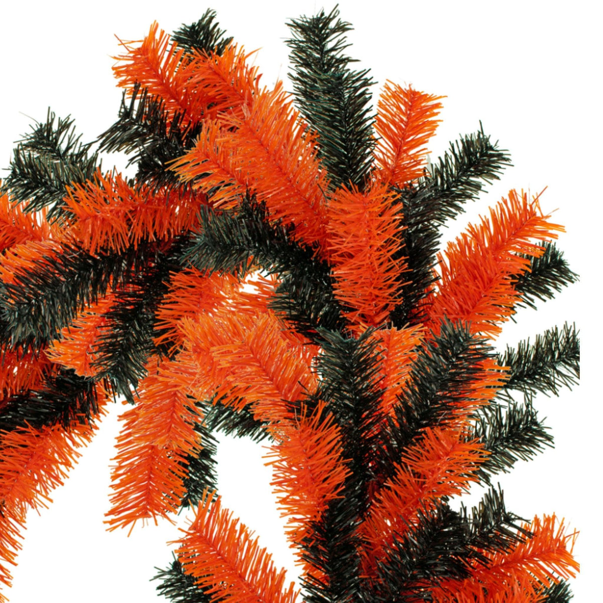 Shop for Lee Display's brand new 6FT Orange and Black Halloween Tinsel Brush Garlands on sale now at leedisplay.com.  Section