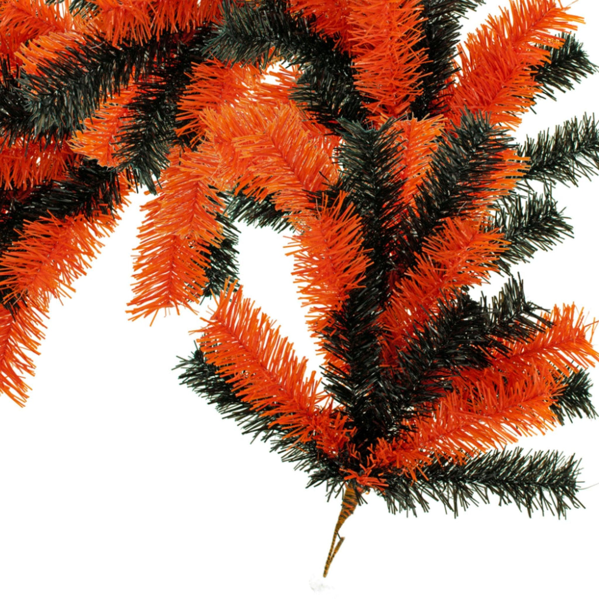 Shop for Lee Display's brand new 6FT Orange and Black Halloween Tinsel Brush Garlands on sale now at leedisplay.com.  End section