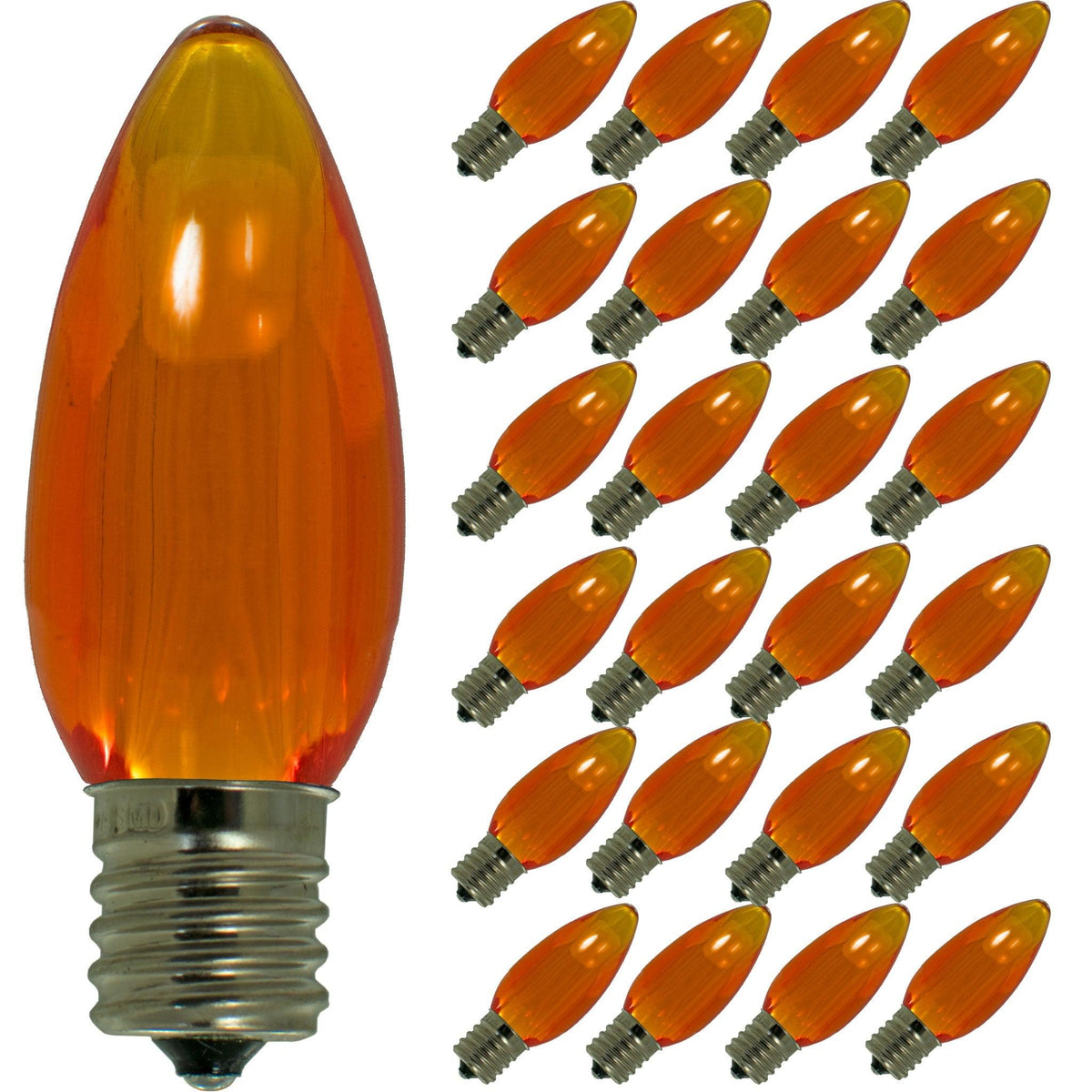 Orange LED Light Bulbs - Lee Display
