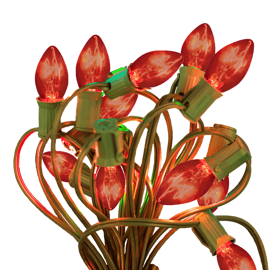 Orange Outdoor String Lights - Lee Display