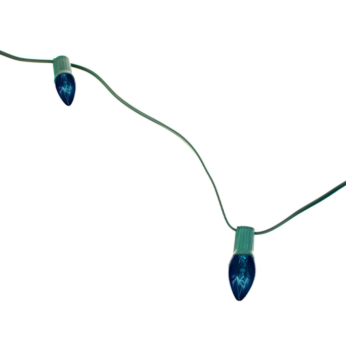 Patio String Light Cords are sold in 25FT - 50FT Lengths.  Custom length cords fit every size patio and backyard!   Shop for Green and White Wire Sets now at leedisplay.com