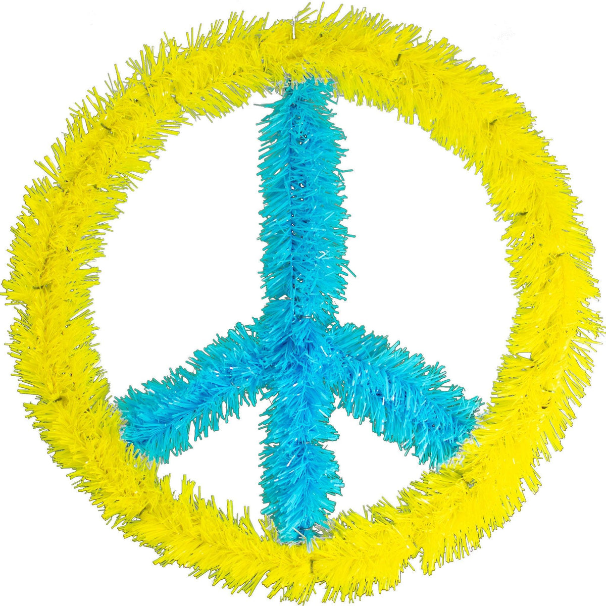 Lee Display stands with the people of Ukraine. Support Ukraine with a Blue and Gold Peace Sign. Protest the invasion of Ukraine. Show your support with us and we'll donate the proceeds to Ukraine and the Nova Ukraine association. Shop now at leedisplay.com
