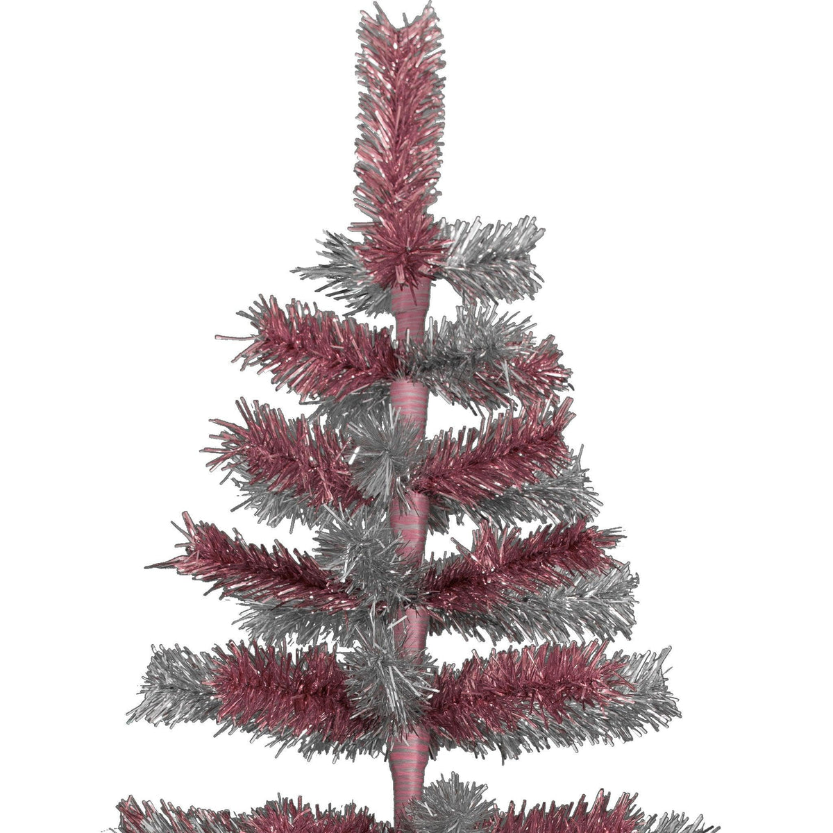 Mardi Gras Themed Tinsel Christmas Tree Mixed Brush Branches Holiday Decor  Trees (48in)