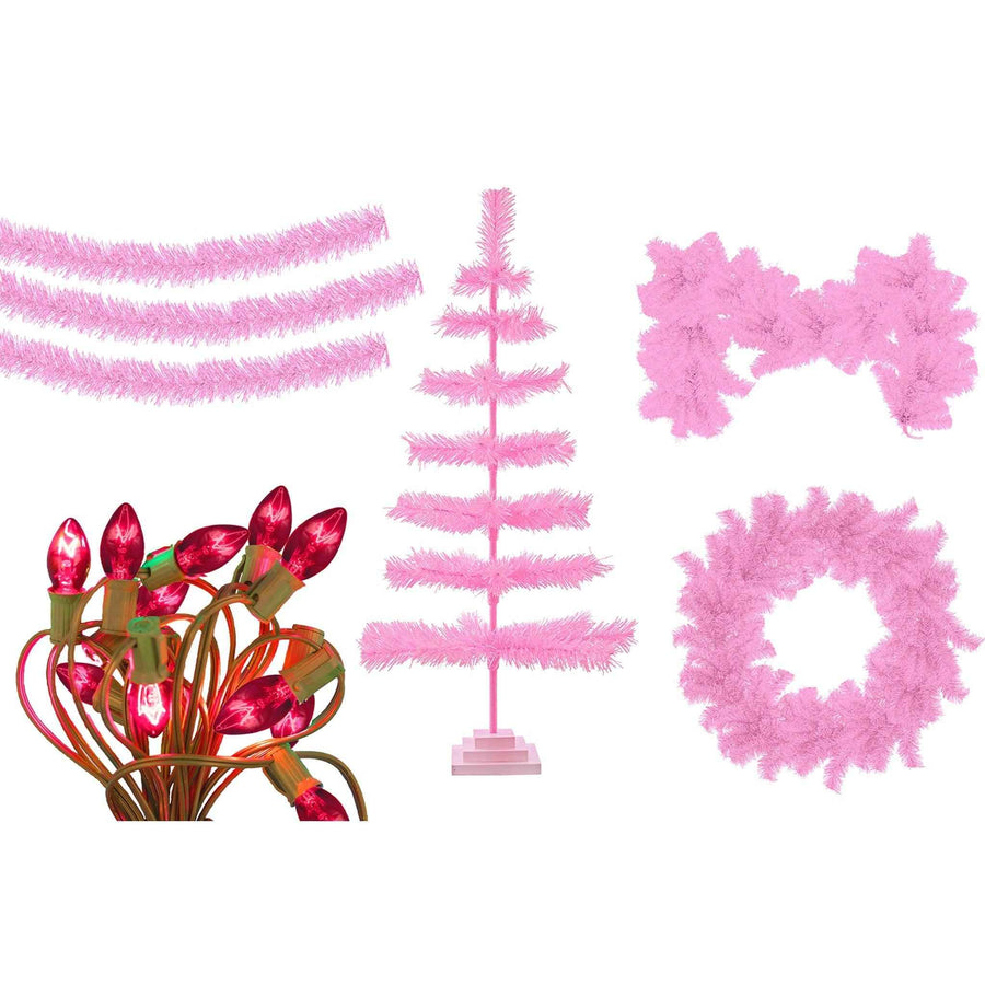 Pink Christmas Decoration Bundle Kit - Lee Display