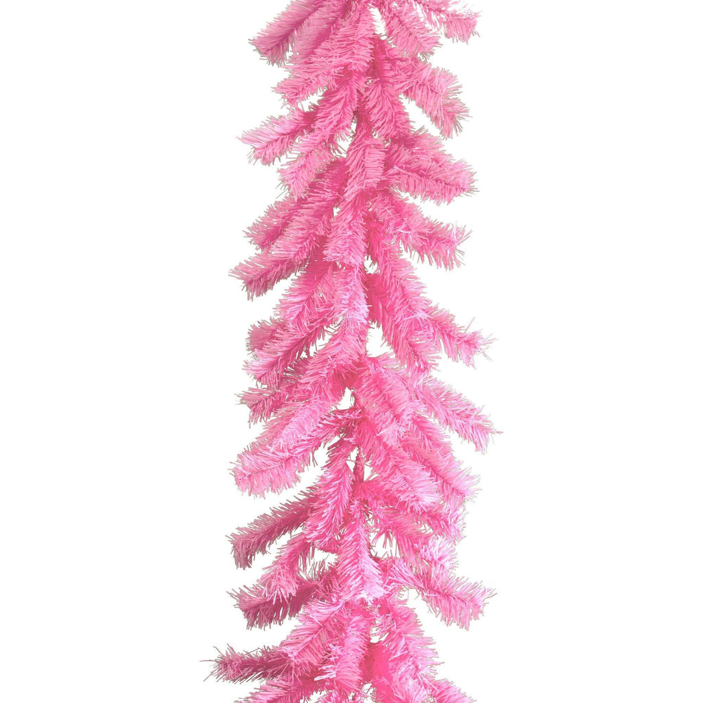 Pink Christmas Garland | Tinsel Brush Foliage | Holiday Decor – Lee Display