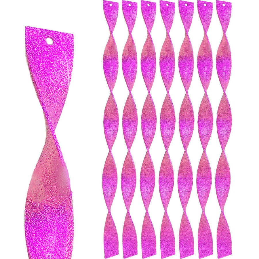 Pink Glitter Icicle Finials - Lee Display