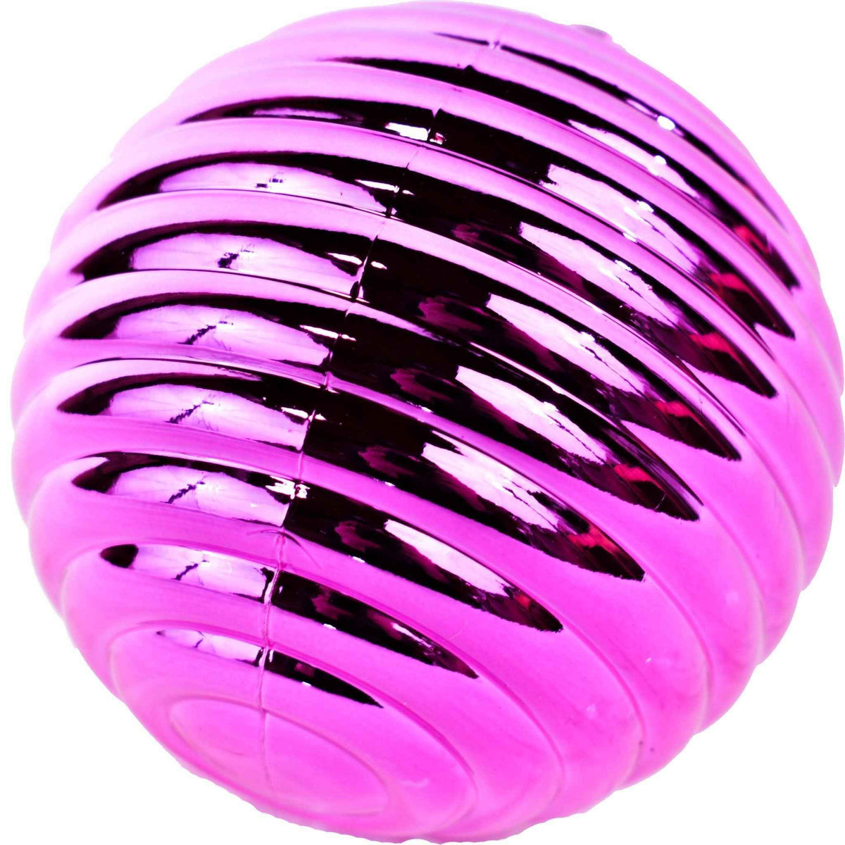 Pink Ribbed Blush Ball Ornaments - Lee Display