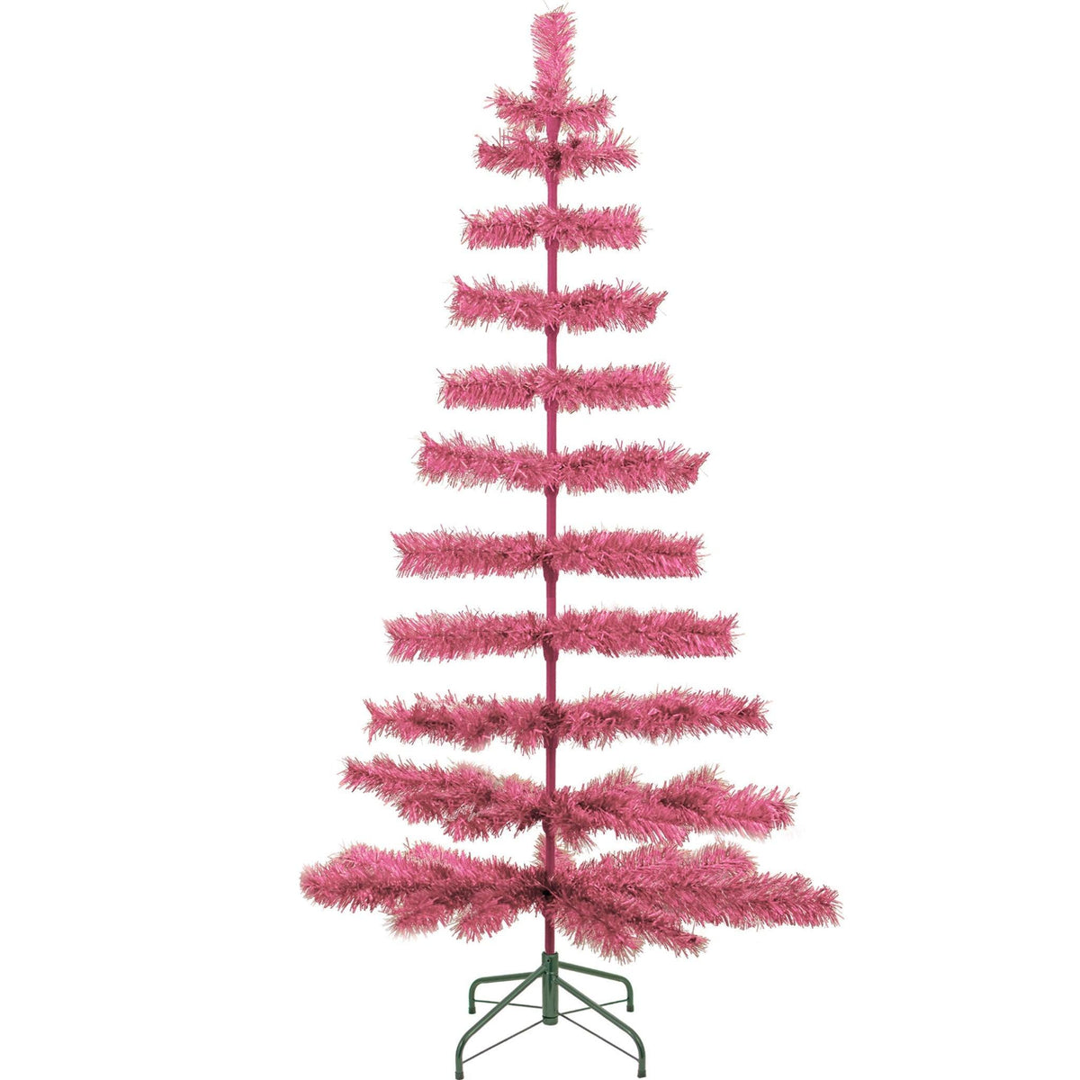 60in Tall Pink Tinsel Christmas Trees on sale at leedisplay.com