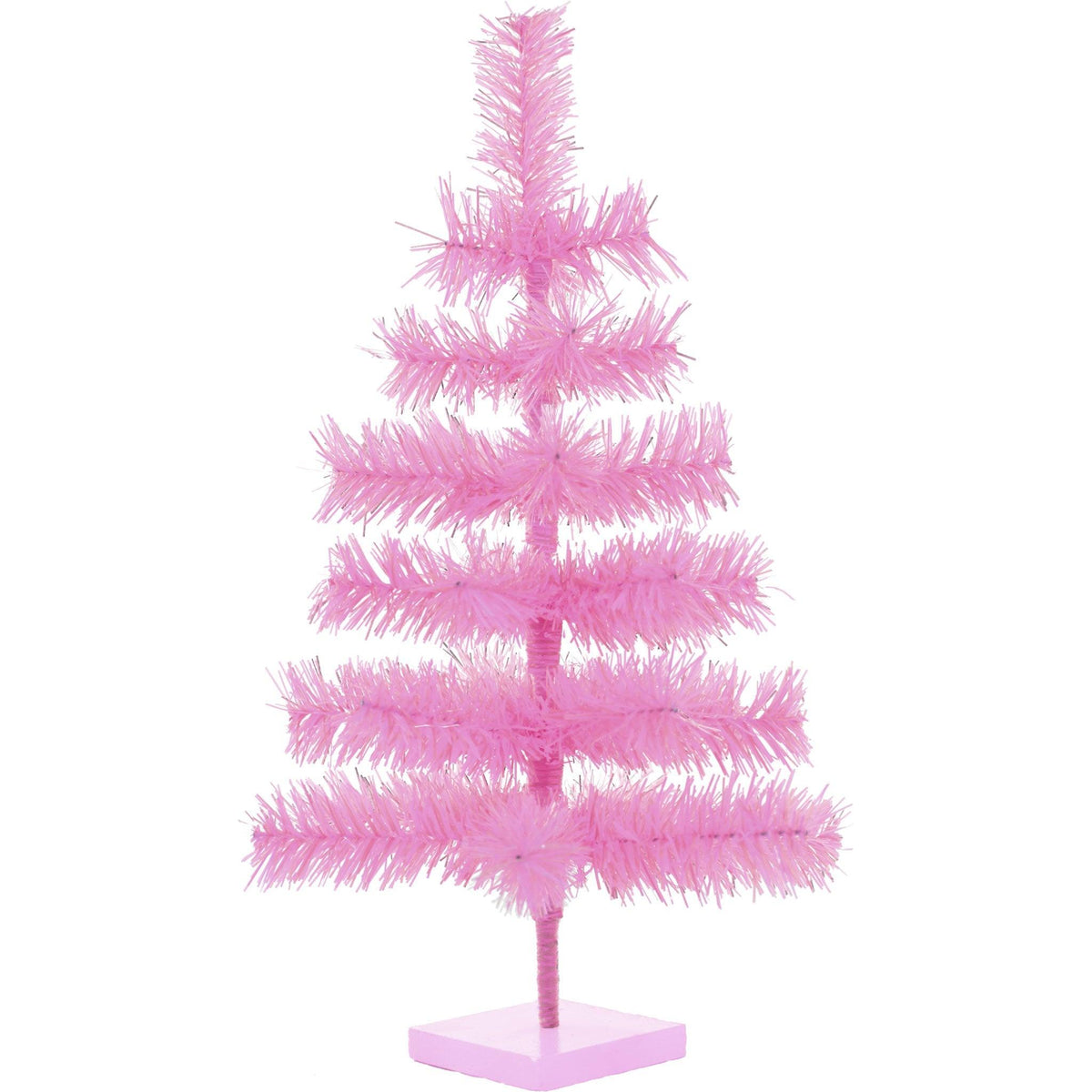 Lee Display's Original Pink Tinsel Christmas Trees! Decorate for the holidays with retro-style Barbie Pink Christmas Trees. Incorporate a little pink into your holiday decorations this year