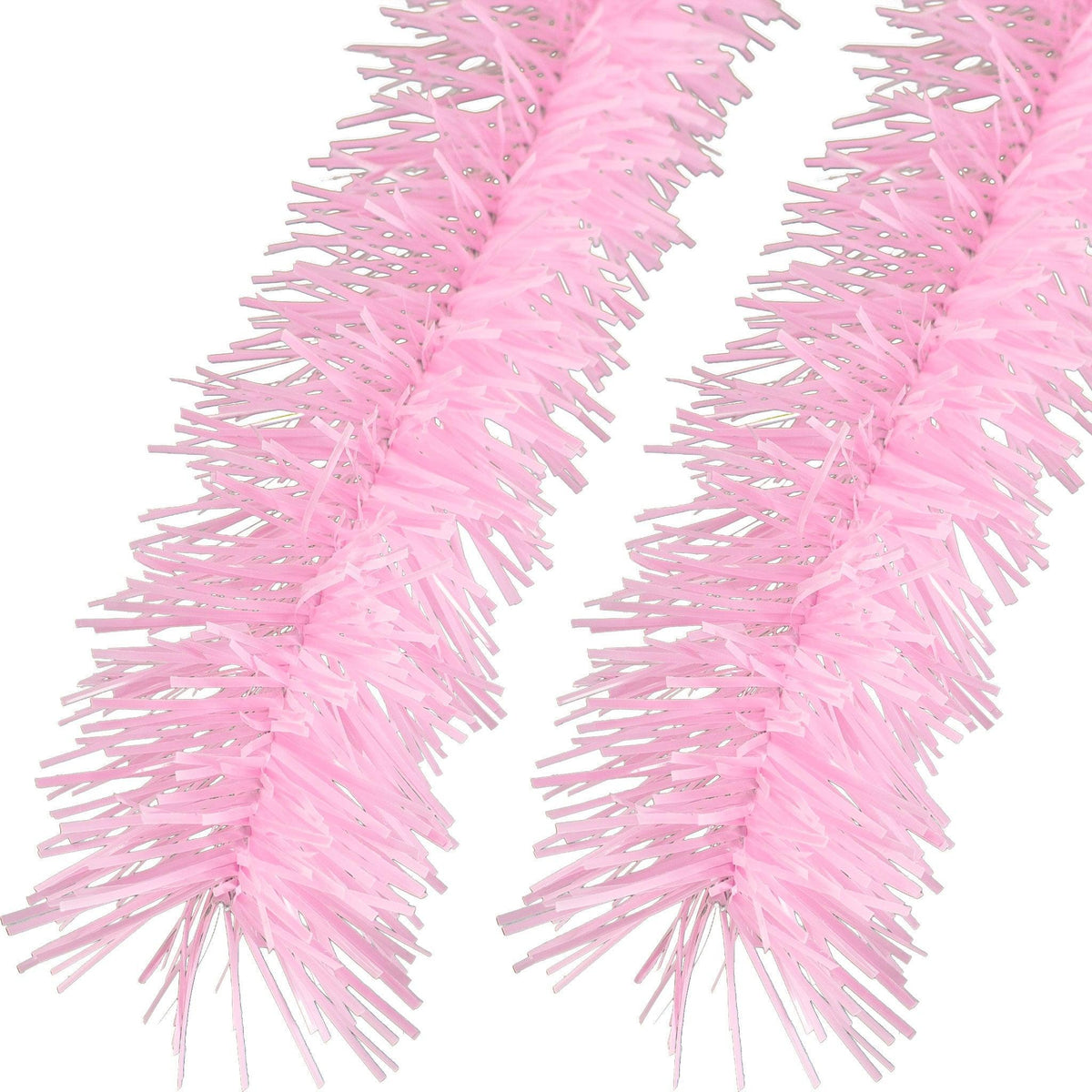 Lee Display's brand new 25FT Shiny Pink Tinsel Garlands and Fringe Embellishments on sale at leedisplay.com