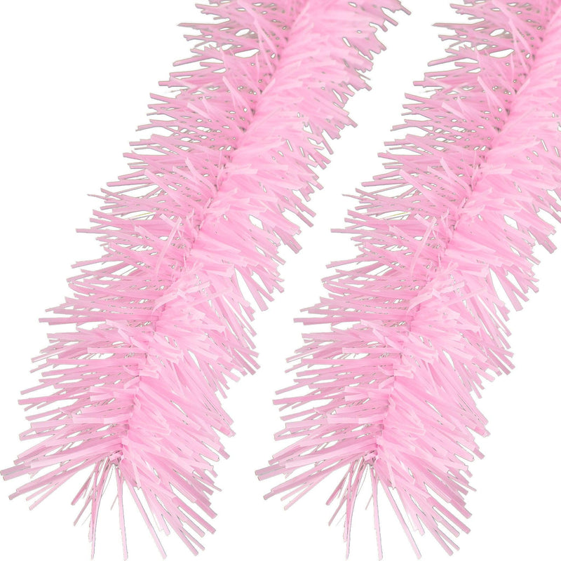 Lee Display's brand new 25FT Shiny Pink Tinsel Garlands and Fringe Embellishments on sale at leedisplay.com