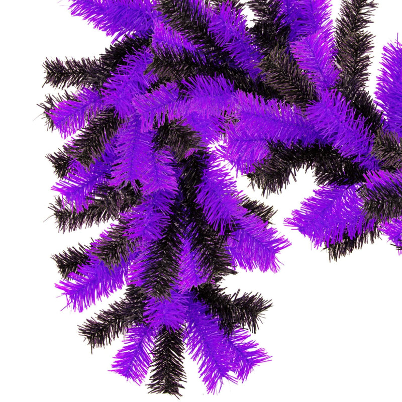 Shop for Lee Display's brand new 6FT Shiny Metallic Purple and Black Tinsel Brush Garlands on sale now at leedisplay.com.  Comes in multicolor
