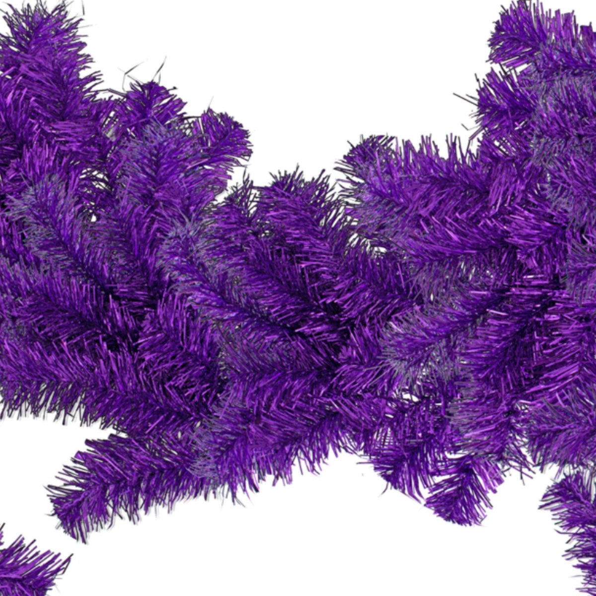 Shop for Lee Display's brand new 6FT Shiny Metallic Purple Tinsel Brush Garlands on sale now at leedisplay.com.  Middle section