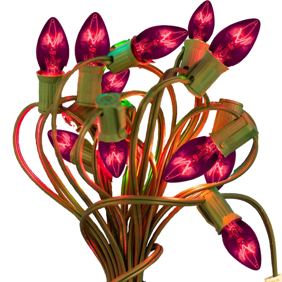 Purple Outdoor String Lights - Lee Display