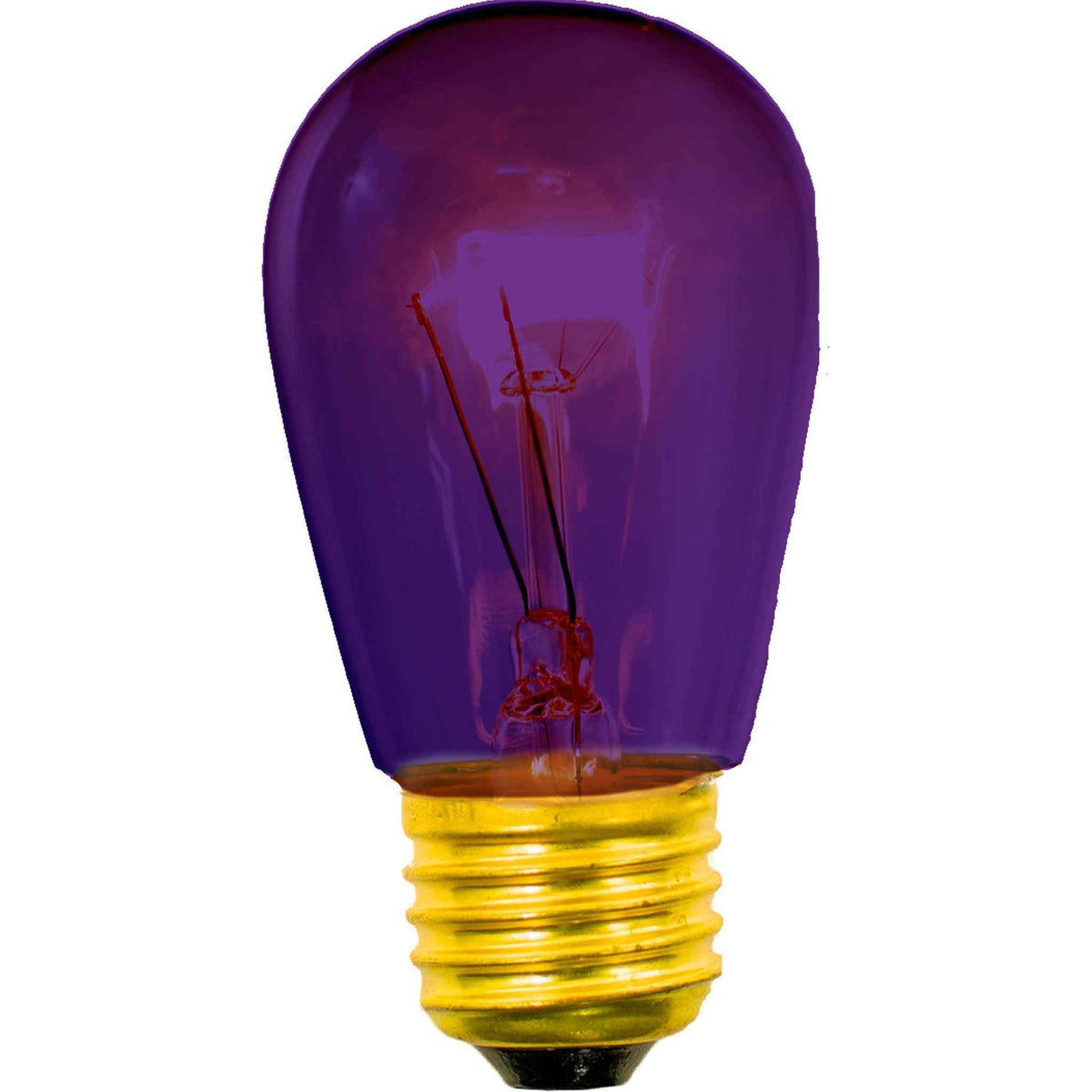 Purple S14 Edison Light Bulbs - Lee Display