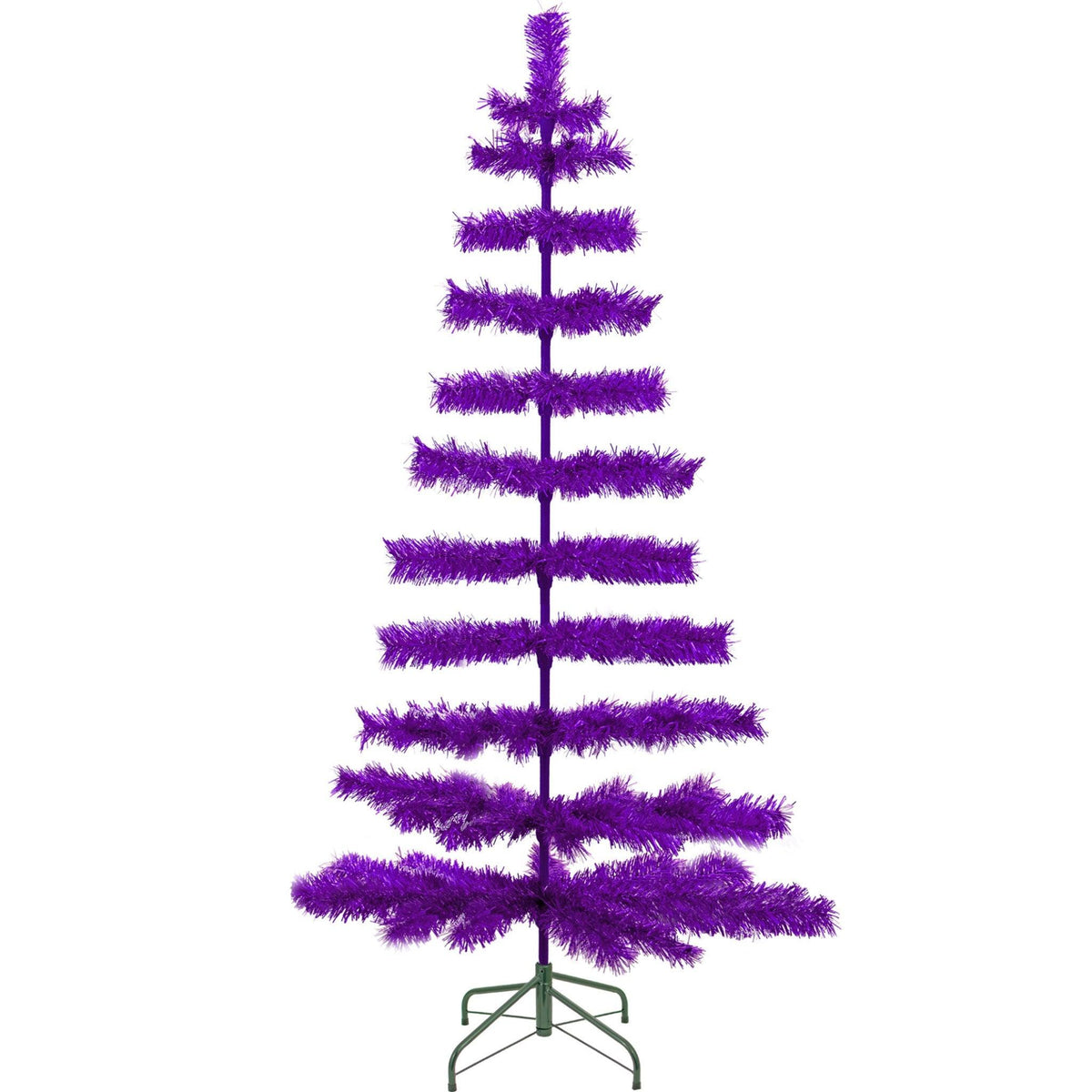 Purple Tinsel Christmas Tree - Lee Display